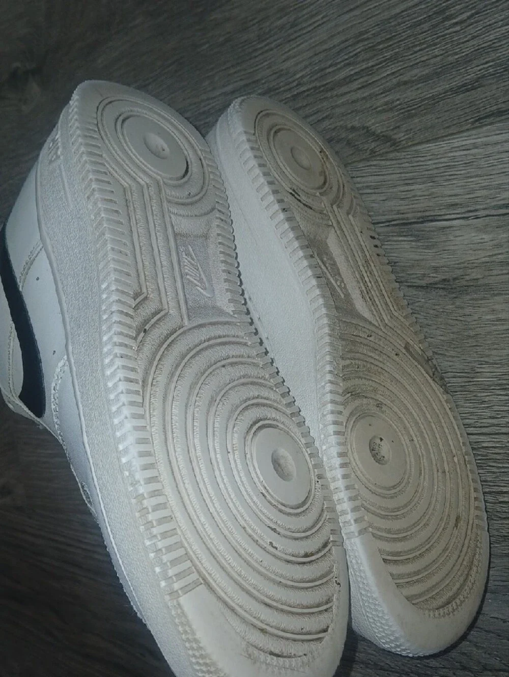 Nike Men’s White Sneakers with Black Swoosh